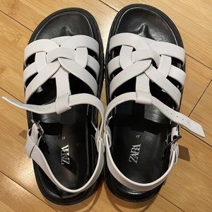 Zara Leather Sandals